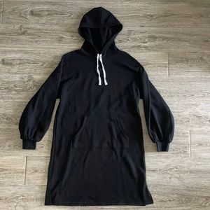 NWT wild fable black hooded sweatshirt dress sz M